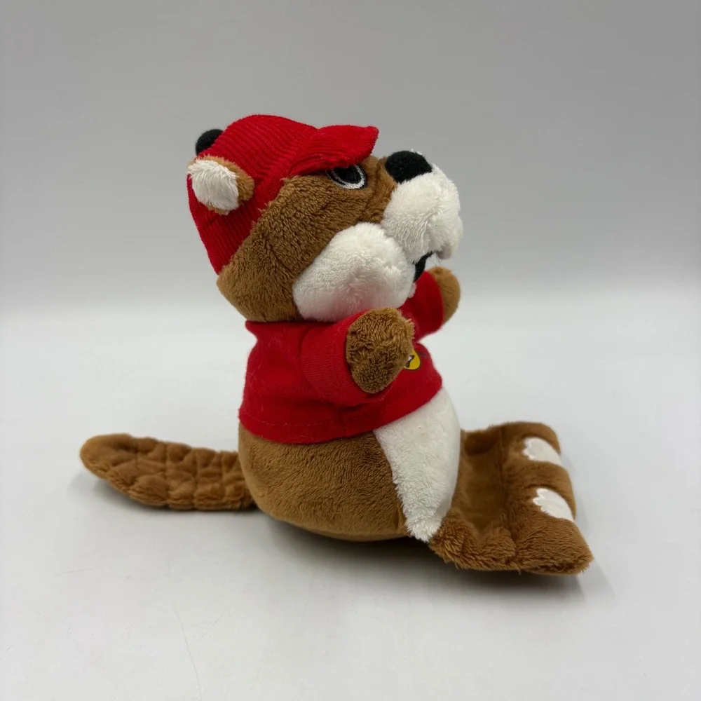 Buc-ee's Plush Mascot Toy Small Red New‎ Beaver Stuffed Animal Corduroy Hat